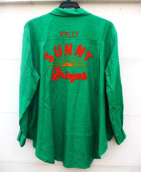 rodeo crowns sunny bringer bowling green 90s style rayon long sleeve shirt x-large size รูปที่ 3