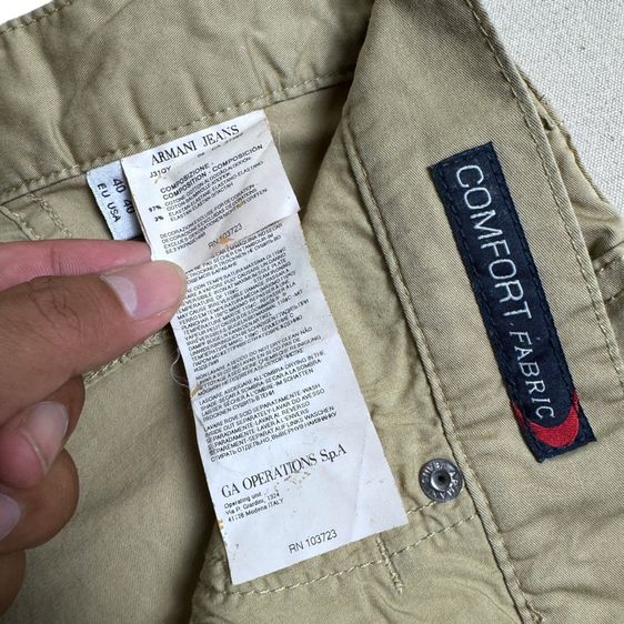 กางเกง​ขา​ยาว​ Armani Jeans​ Comfort Fabric Size 40 สภาพมือหนึ่ง​ออกห้าง รูปที่ 3