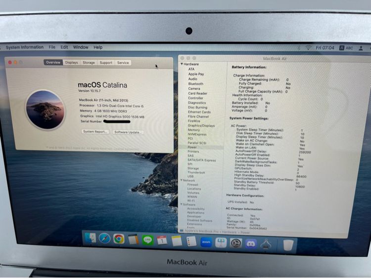 MacBook Air 11 inch 2013 Ram 4 GB SSD 128 GB รูปที่ 10