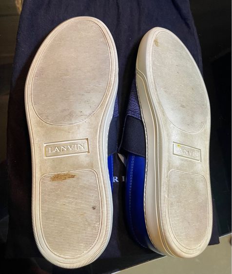 Lanvin Slip On Leather Sneakers Gucci Louis Vuitton LV Coach Prada YSL รูปที่ 9
