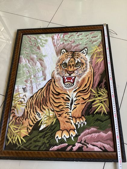 ภาพปักลายเสือขนาดใหญ่มาก งานเก่าญี่ปุ่นค่ะ รูปที่ 4