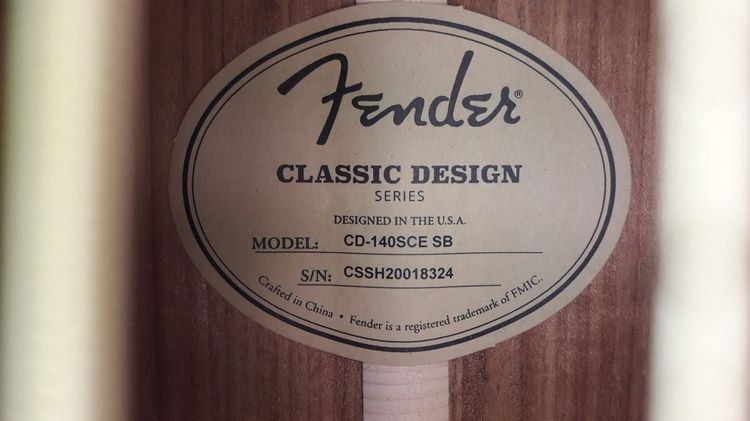 0 สินค้ารายการนี้ขายไปแล้ว ไม่มีสินค้าอยู่ในสต๊อกแล้วครับกีต้าร์โปร่ง fender cd140sce sb รูปที่ 5