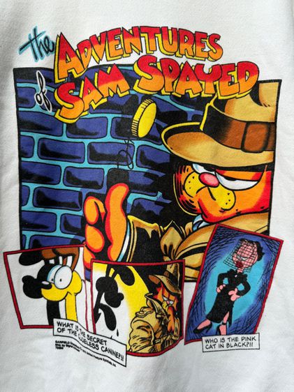 Sweater Garfield Vintage 90s รูปที่ 4