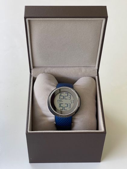 GUCCI Sports Digital Silver Blue 114 Series Men’s Watch YA114105 รูปที่ 4