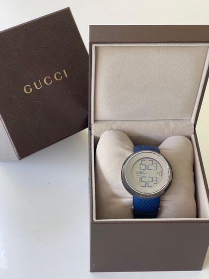 GUCCI Sports Digital Silver Blue 114 Series Men’s Watch YA114105 รูปที่ 3