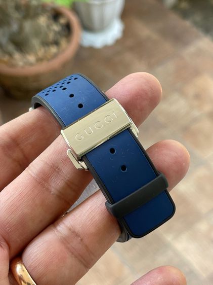 GUCCI Sports Digital Silver Blue 114 Series Men’s Watch YA114105 รูปที่ 12