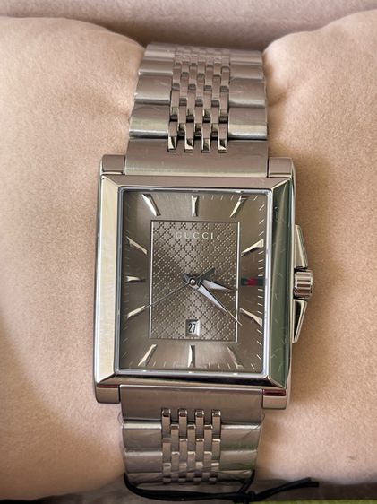 GUCCI G-Timeless Rectangular Brown Dial Mens Watch YA138402 รูปที่ 5