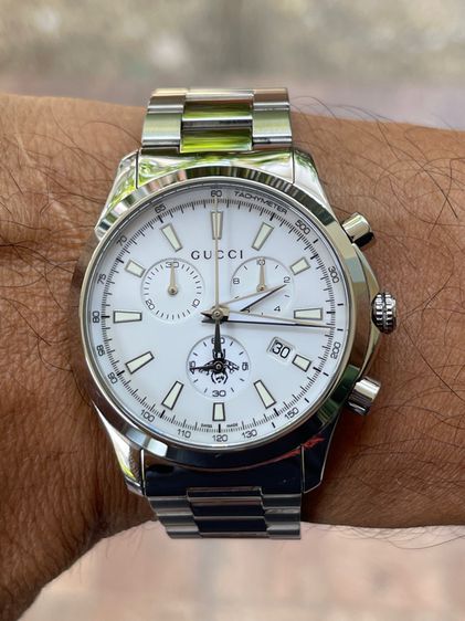 GUCCI Unisex Gucci Watch G-Timeless Medium YA126472 Quartz Chronograph รูปที่ 14
