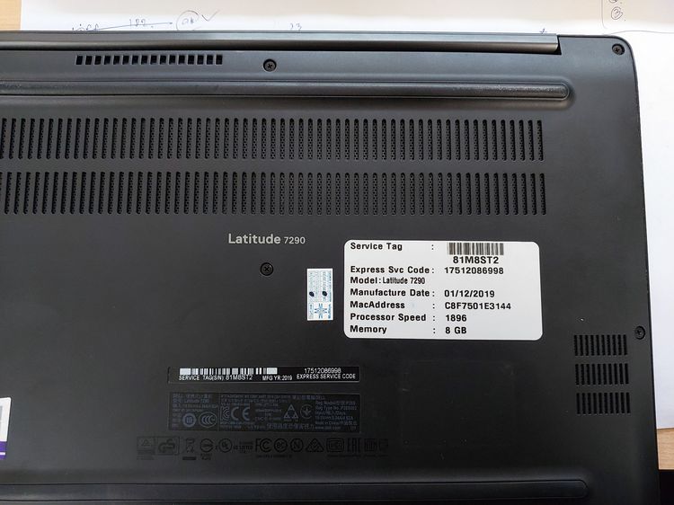 Dell Latitude 7290 โน๊ตบุ๊คมือสอง หน้าจอ 12.5" i5 Vpro gen 8 รูปที่ 14