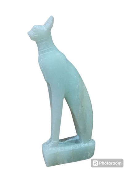แมวแกะสลักจากหิน soapstone ของอียิปต์ Egypt รูปที่ 3
