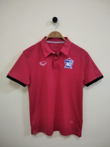 เสื้อเจอร์ซีย์ Grandsport ผู้ชาย แดง เสื้อคอปก ทีมชาติไทย