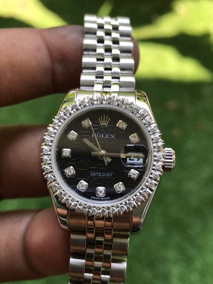 ROLEX OYSTER PERPETUAL DATEJUST Com Black Dial (Lady)  รูปที่ 4