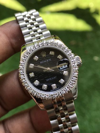 ROLEX OYSTER PERPETUAL DATEJUST Com Black Dial (Lady)  รูปที่ 5