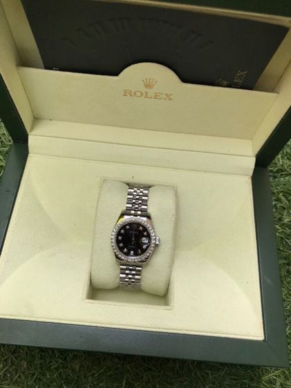 ROLEX OYSTER PERPETUAL DATEJUST Com Black Dial (Lady)  รูปที่ 18