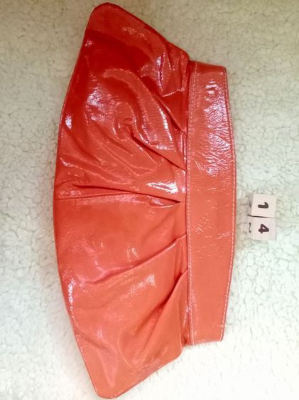 กระเป๋าถือหนังแก้วสีส้ม fossil รูปที่ 1