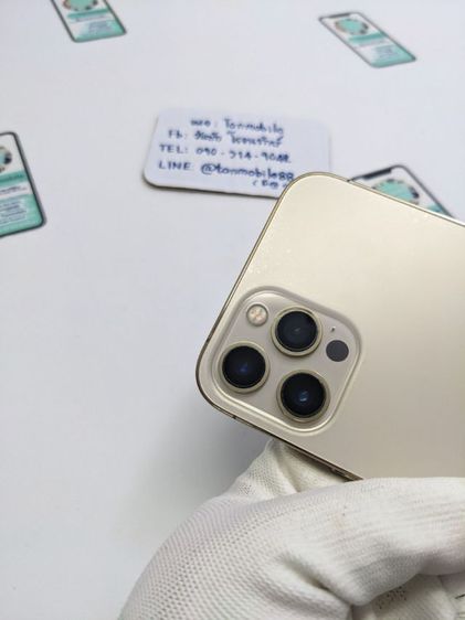 ขาย  เทิร์น iPhone 12 Pro Max 256 Gb Gold LL A มีตัวเครื่องอย่างเดียว ไม่มีอุปกรณ์อื่น สุขภาพแบต 88 เพียง 16,990 บาท ครับ รูปที่ 16