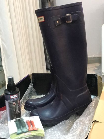 Hunter Rain Boots Rubber  BLACK 22 cm   รูปที่ 4