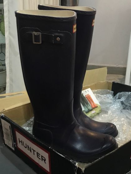 Hunter Rain Boots Rubber  BLACK 22 cm   รูปที่ 2
