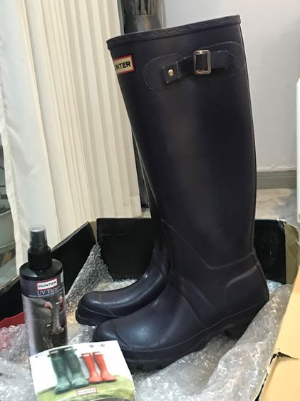 Hunter Rain Boots Rubber  BLACK 22 cm   รูปที่ 3