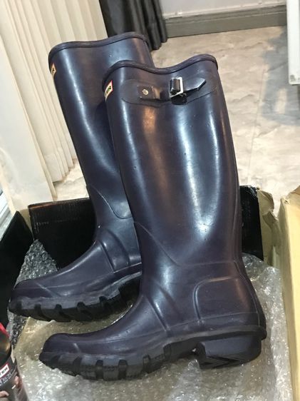Hunter Rain Boots Rubber  BLACK 22 cm   รูปที่ 8