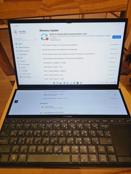 Asus ZenBook Duo UX481FL มือสอง อดีตประกัน ติดฟิล์มรอบเครื่อง รูปที่ 1