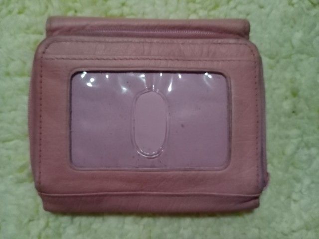 กระเป๋าสตางค์หนังแท้สีชมพู buxon รูปที่ 3