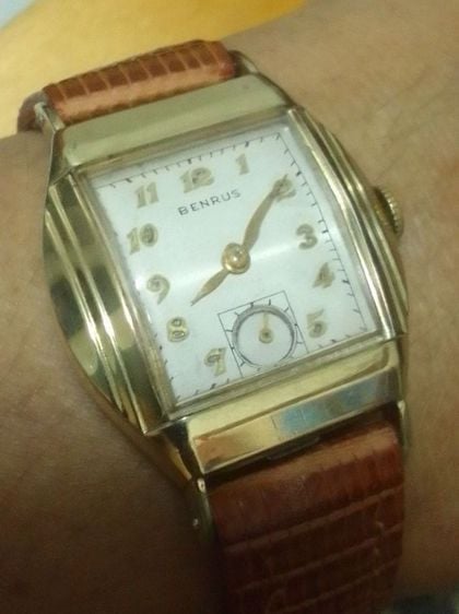 นาฬิกา Benrus swissวินเทจ สไตล์ Art Deco ไขลาน สภาพสวยเดิม ใช้งานได้ปกติ รูปที่ 2