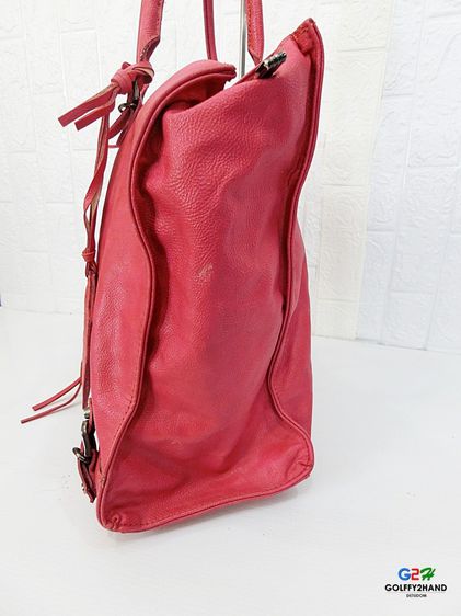 กระเป๋าทรงถือคลาสสิกสปอตสีชมพูบานเย็น รูปที่ 2
