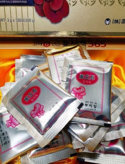 ชาเห็ดหลินจือ จากเกาหลี1กล่องมี100ซอง บำรุงสุขภาพกันจร้า สนใจทักข้อความเบอร์0910577120หรือไลinlove1979 รูปที่ 3