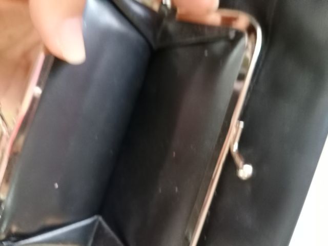 กระเป๋าสตางค์หนังแท้สีดำ mundi รูปที่ 2