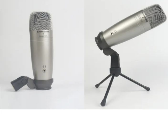 Samson C01U PRO USB Condenser Microphone Recording Large Diaphragm Microphone with Mini Tripod USB C รูปที่ 2