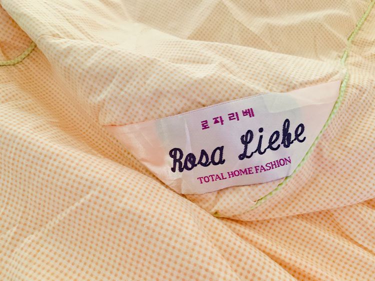 ผ้าปูที่นอนรัดมุม (แบบหนา) ขนาด 4.5-5ฟุต สีส้มลายจุดขลิบเขียว ยี่ห้อ Rosa Liebe (สภาพใหม่) มือสองสภาพดี สินค้าญี่ปุ่น-เกาหลีแท้ รูปที่ 7