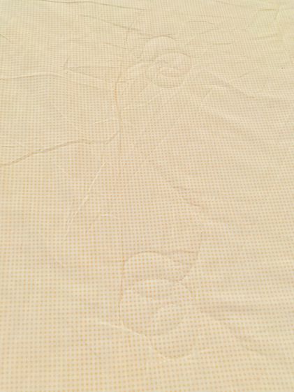 ผ้าปูที่นอนรัดมุม (แบบหนา) ขนาด 4.5-5ฟุต สีส้มลายจุดขลิบเขียว ยี่ห้อ Rosa Liebe (สภาพใหม่) มือสองสภาพดี สินค้าญี่ปุ่น-เกาหลีแท้ รูปที่ 5