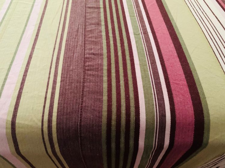 ผ้าปูที่นอนรัดมุม (แบบบาง) ขนาด 5ฟุต สีเขียวน้ำตาลลายทาง มือสองสภาพดี สินค้าญี่ปุ่น-เกาหลีแท้ รูปที่ 7