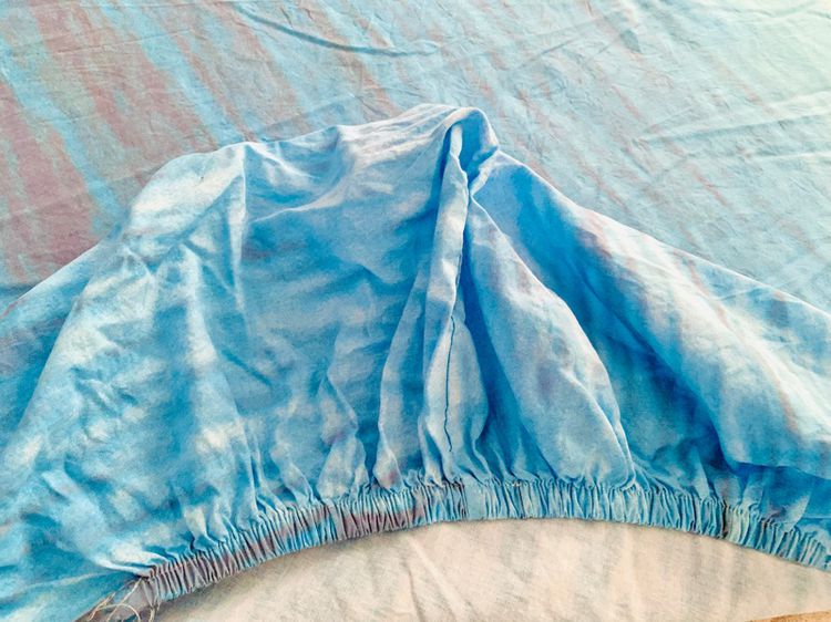 ผ้าปูที่นอนรัดมุม (แบบบาง) ขนาด 5ฟุต สีฟ้าลายหมีขั้วโลกเหนือ ยี่ห้อ Bassetti (Made in Italy) (สภาพใหม่) มือสองสภาพดี สินค้าญี่ปุ่น-เกาหลีแท้ รูปที่ 9