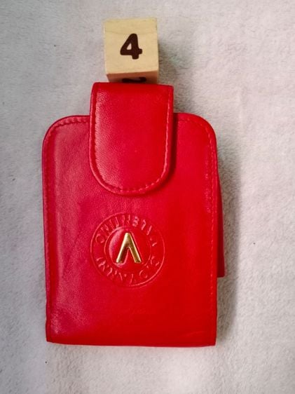 กระเป๋าหนังแท้สีแดง Giovanni valentino รูปที่ 1