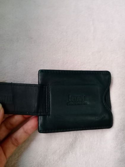 กระเป๋าใส่บัตรหนังแท้สีดำ buxon รูปที่ 2