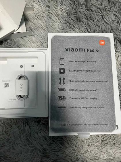 ยี่ห้ออื่นๆ 256 GB Xiaomi Pad 6 แรม8รอม​256GB​ สี​ Gravity Gray​ เครื่อง​ใหม่​ยัง​ไม่ได้​ใช้งาน​ ครบ​กล่อง​ พร้อม​เคส​