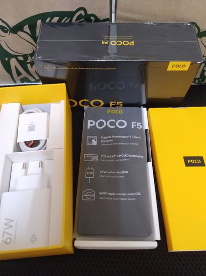 POCO​ F5 5G​ แรม​12​GB​รอม​256​GB​ สเปกแรง​สภาพ​สวย​ไร้​รอย​ การใช้งาน​ปกติ​ทุกอย่าง​ อุปกรณ์​ครบ​