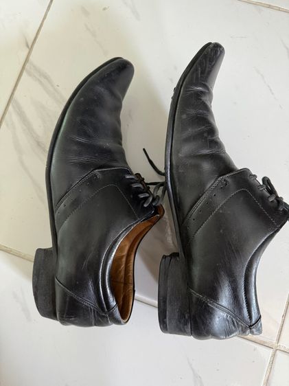 รองเท้าหนังแท้สีดำ แบรนด์อิตาลี Luigi batani รูปที่ 5