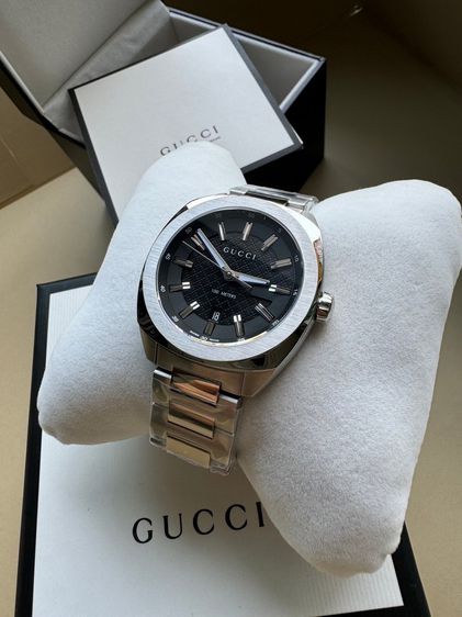 Gucci YA142312 Men's GG2570 Black Dial Quartz Watch รูปที่ 7