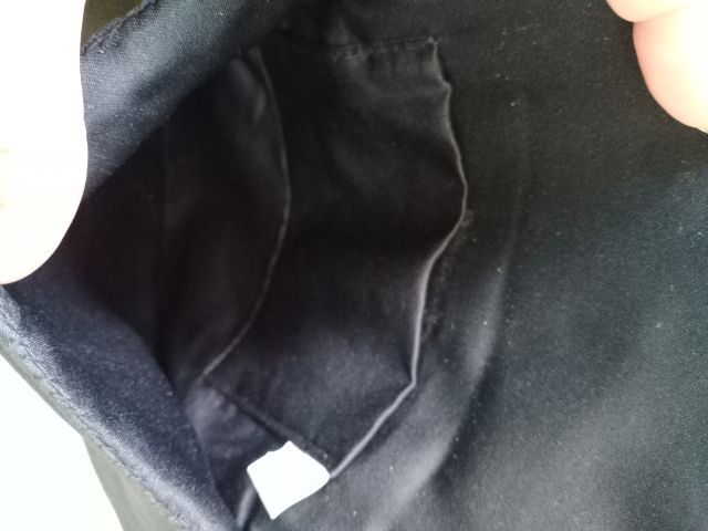 กระเป๋าสะพายยาวผ้าซาตินสีดำ รูปที่ 3