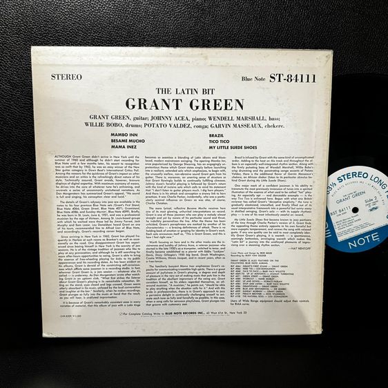 ขายแผ่นเสียง Blue Note LP กีตาร์แจ๊ส  Grant Green The Latin Bit Blue Note King record 1981 Japan vinyl ส่งฟรี รูปที่ 3