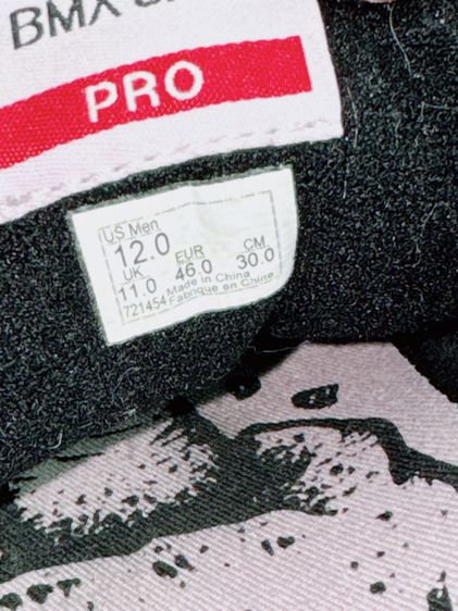 รองเท้า Vans Pro Sz.12us46eu30cm รุ่นDandois Signature Vans Old Skool Pro BMX Colorway พื้นUltracush สีดำ มีรอยเปื้อนดำข้างขวาจุดนึง รูปที่ 16