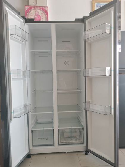 ตู้เย็น side by side toshiba ระบบอินเวอร์เตอร์ 16.3 คิวเป็นสินค้าใหม่ยังไม่ผ่านการใช้งานประกันศูนย์ toshiba ราคา 12,900 บาทสนใจโทร 085-386-1317 รูปที่ 3