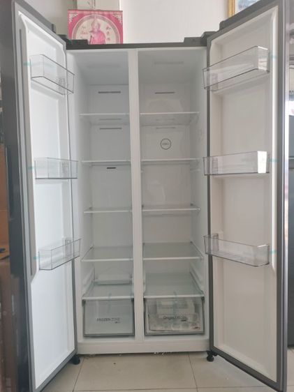 ตู้เย็น side by side toshiba ระบบอินเวอร์เตอร์ 16.3 คิวเป็นสินค้าใหม่ยังไม่ผ่านการใช้งานประกันศูนย์ toshiba ราคา 12,900 บาทสนใจโทร 085-386-1317 รูปที่ 5