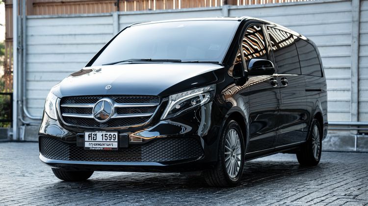 Mercedes-Benz V-Class 2022 V250 Van ดีเซล ไม่ติดแก๊ส เกียร์อัตโนมัติ ดำ รูปที่ 3
