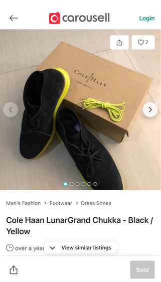 รองเท้าบู๊ทหนังกลับ Cole Haan Sz.13us47eu31cm สีดำ พื้นLunarlon by Nike นิ่มเบามาก สภาพสวยงาม ไม่ขาดซ่อม ใส่ทำงานเที่ยวได้ รูปที่ 13