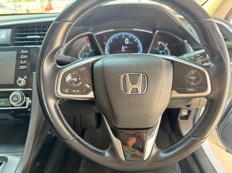 Honda Civic 2019 1.8 E i-VTEC Sedan เบนซิน ไม่ติดแก๊ส เกียร์อัตโนมัติ ขาว รูปที่ 3
