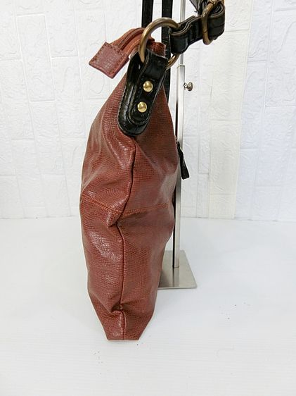 AK ANNE KLEIN แท้ กระเป๋าสะพายข้างน้ำตาลคลาสสิกสปอต รูปที่ 3